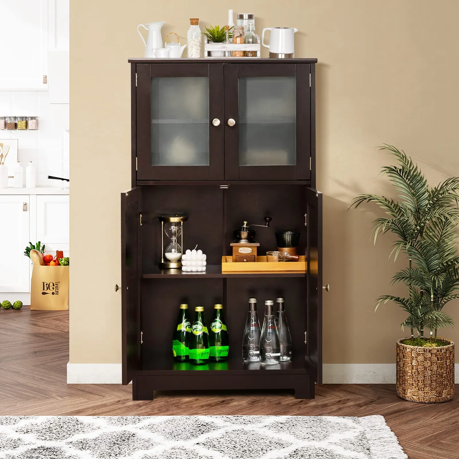 Tangkula Multipurpose Home Organizer for Hallway Living Room Office