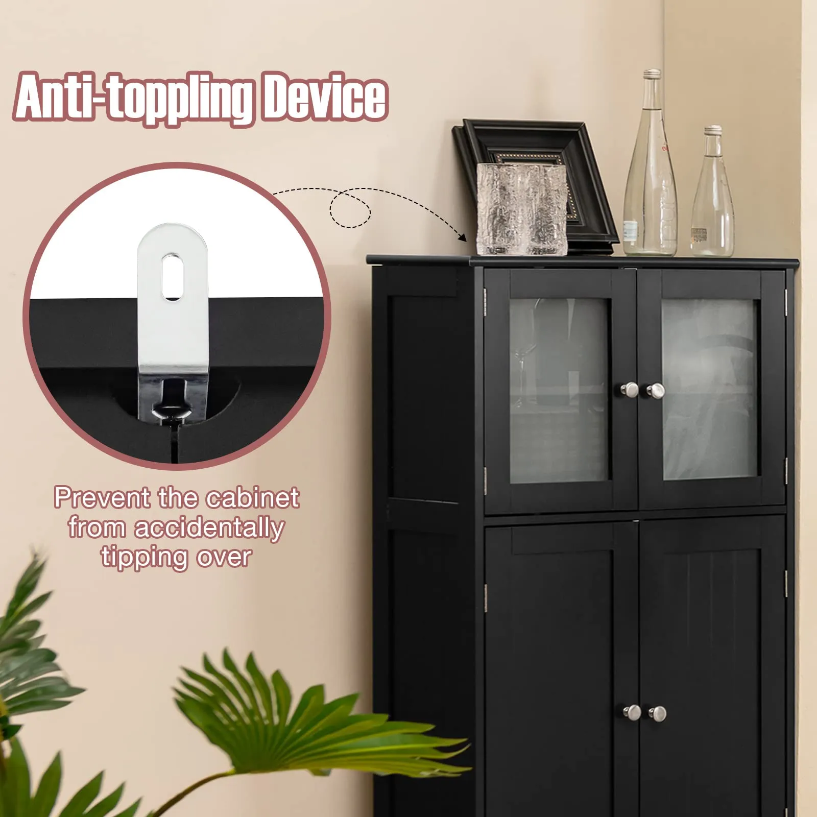 Tangkula Multipurpose Home Organizer for Hallway Living Room Office