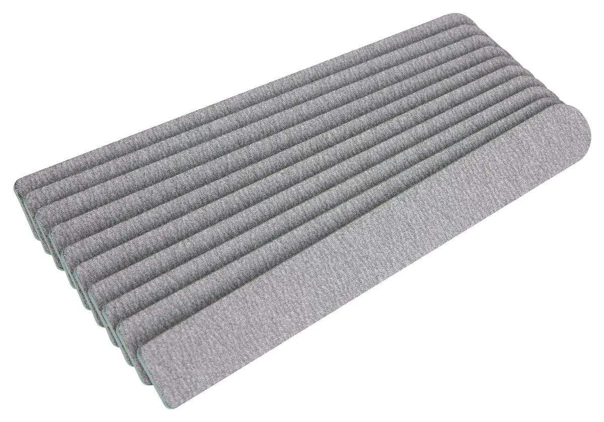 The Edge Nails Zebra Plus 100/180 Grit Cushioned File 10 Pack