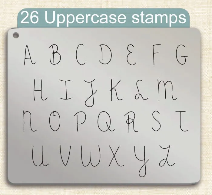Thousand Years Metal Stamps, complete Alphabet.