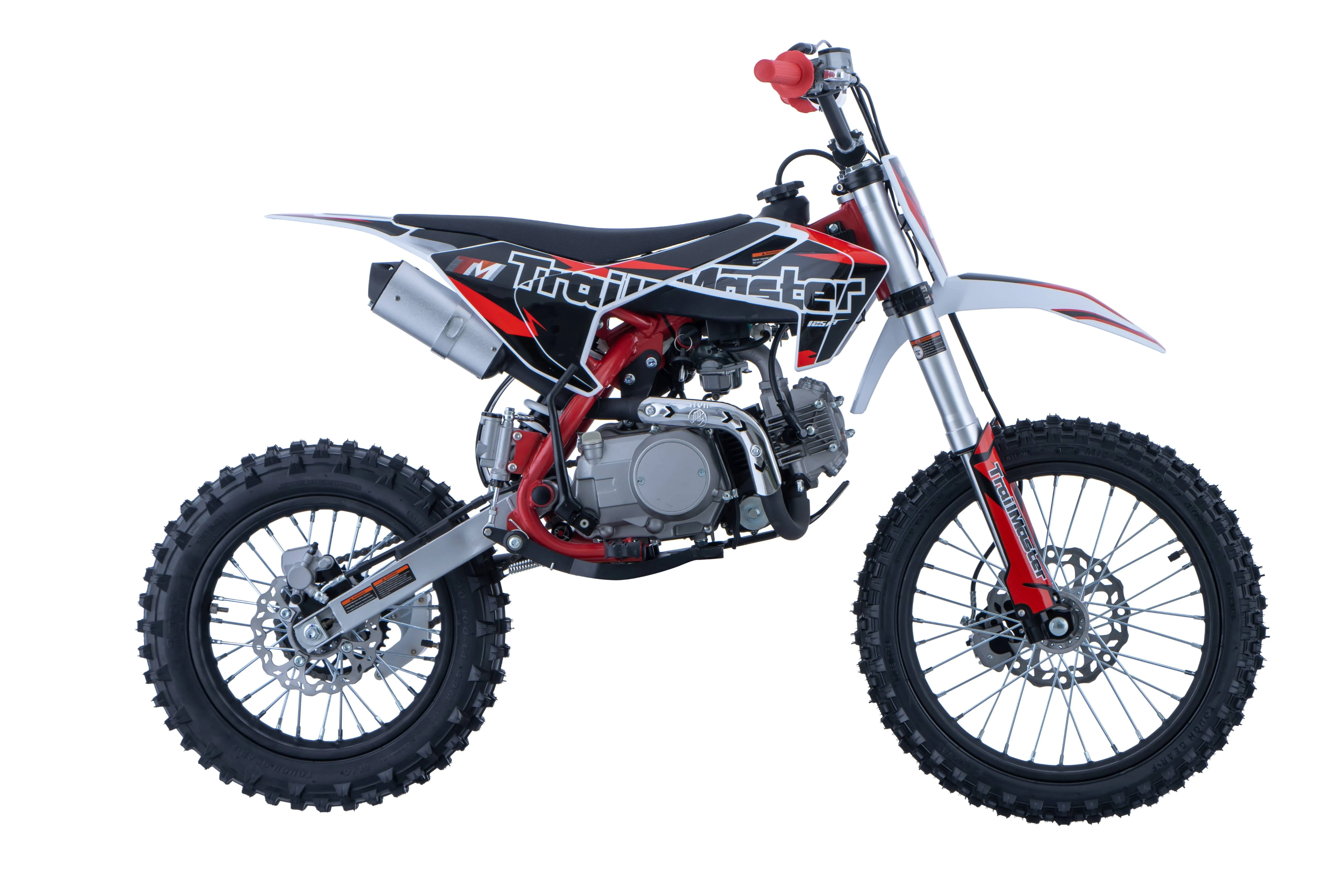 Trailmaster TM24 Dirt Bike 124cc, New for 2024, 17 Inch Front Tire, Electric Start, 32.7 Inch seat height  Semi Automatic, 4 speed