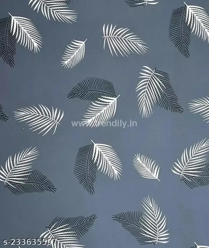 Trendily Premium Wrinkle-Free Stretchable | Washable Printed Chair Covers - Grey  (CC-086)