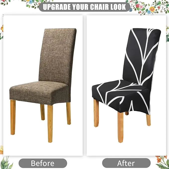 Trendily Stretchable Chair Covers Black Elegance (CC-101)