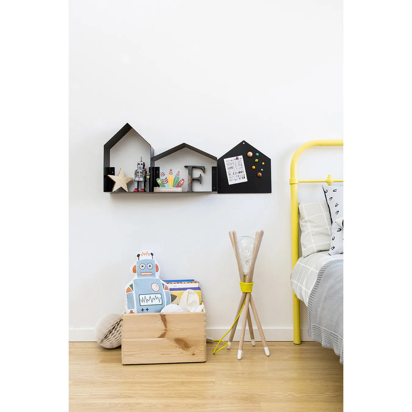 Tresxics Shelves House for Magnetics Black