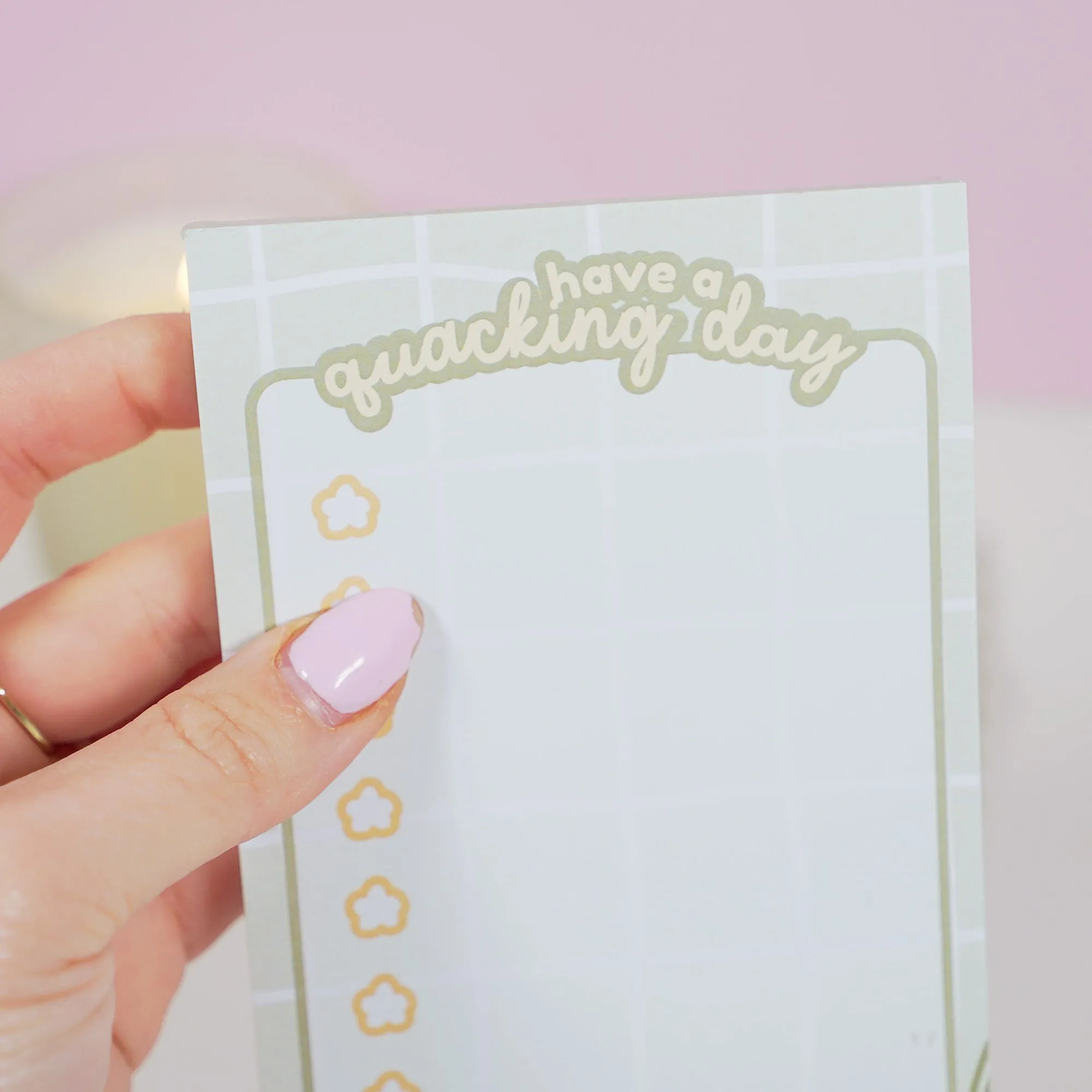 Tuffy Spring Duckling To-Do List Notepad | 50-Page Daily Task Planner | Cute Aesthetic Stationery for Productivity