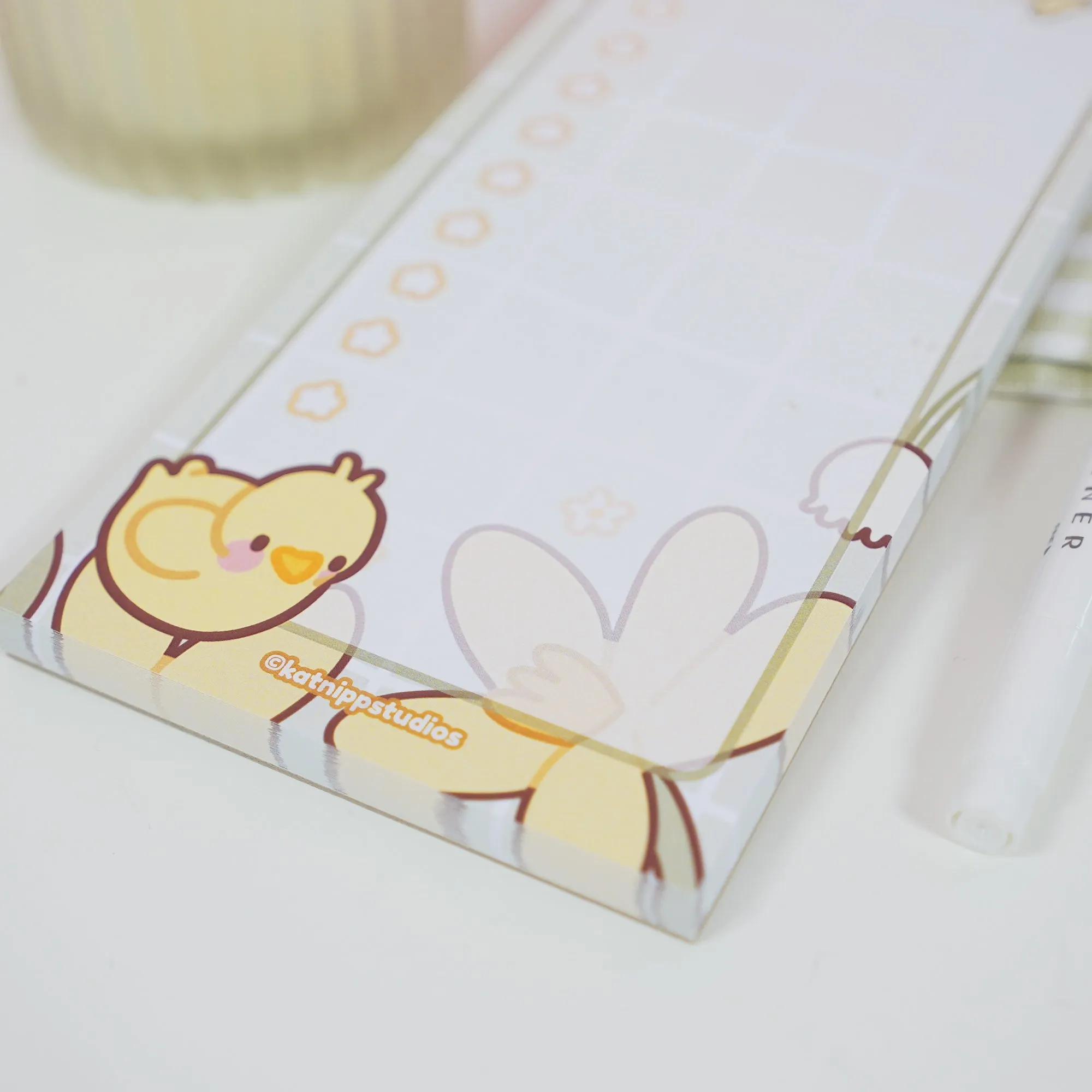 Tuffy Spring Duckling To-Do List Notepad | 50-Page Daily Task Planner | Cute Aesthetic Stationery for Productivity