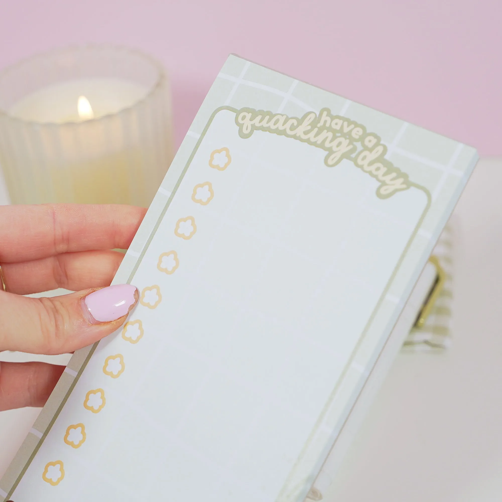 Tuffy Spring Duckling To-Do List Notepad | 50-Page Daily Task Planner | Cute Aesthetic Stationery for Productivity