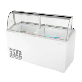 Turbo Air TIDC-70W-N Ice Cream Dipping Cabinet 70" White