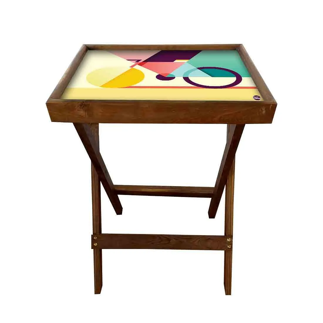 TV Trays for Eating Bar Snacks Serving Tables - Geometrical