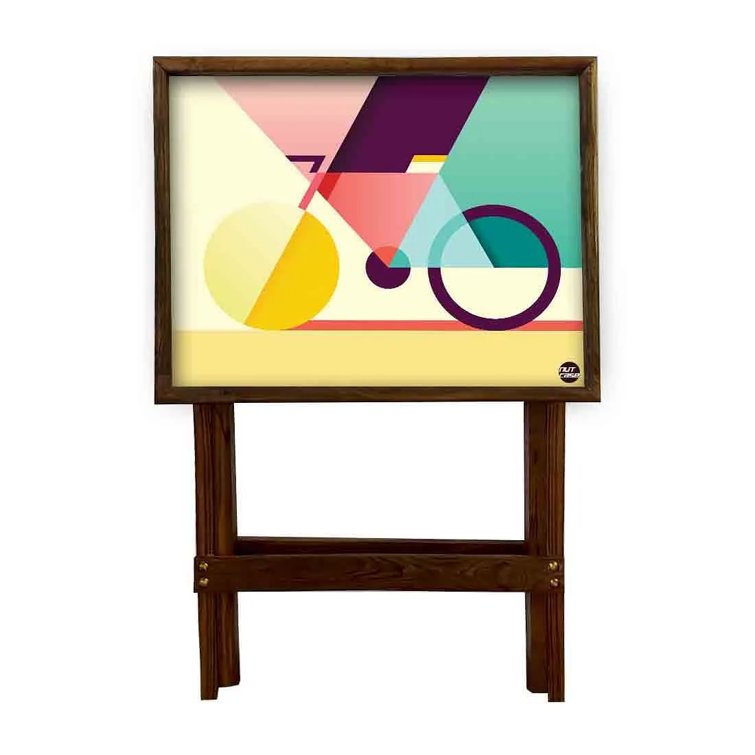 TV Trays for Eating Bar Snacks Serving Tables - Geometrical