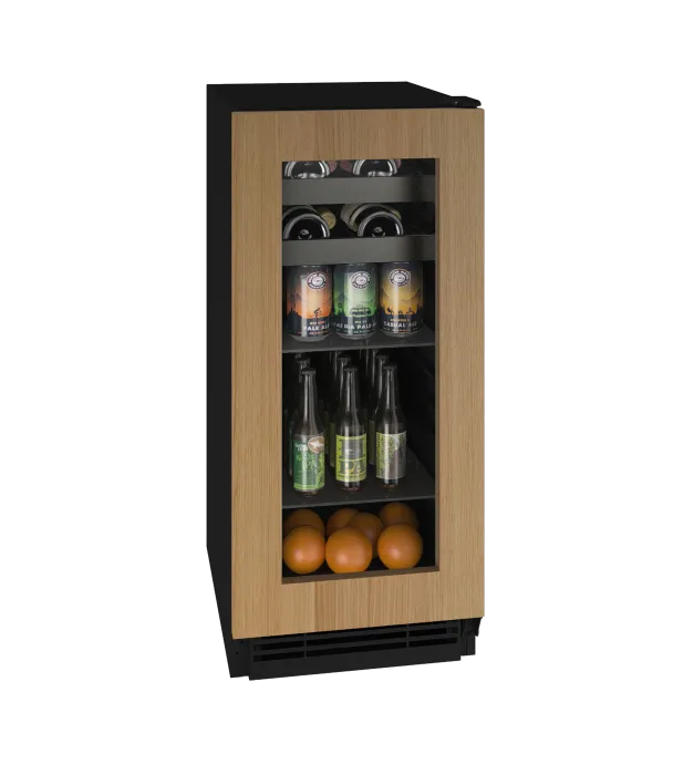 U-Line Beverage Center 15" Reversible Hinge Integrated Frame 115v