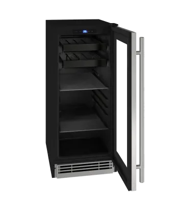 U-Line Beverage Center 15" Reversible Hinge Stainless Frame 115v