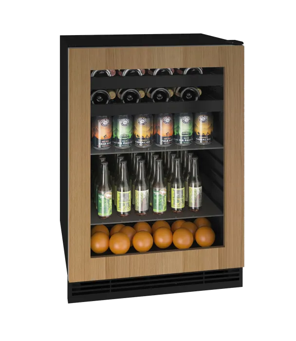 U-Line Beverage Center 24" Reversible Hinge Integrated Frame 115v