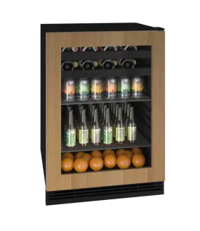 U-Line Beverage Center 24" Reversible Hinge Integrated Frame 115v