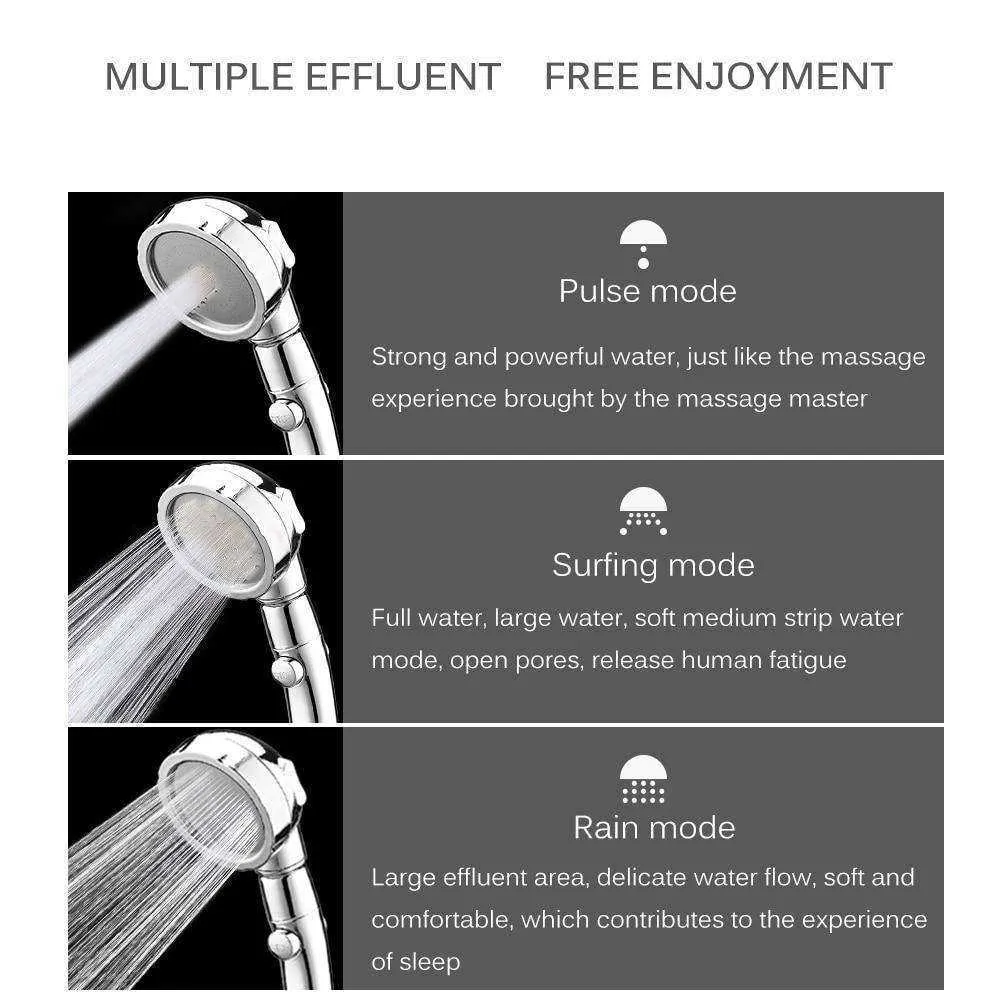 Ultimate 3 Modes Massaging Shower Head