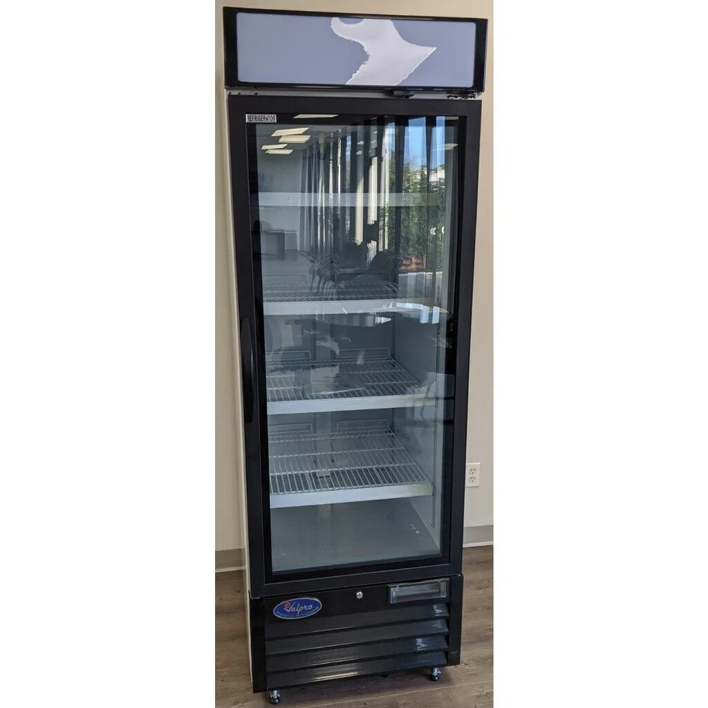 Valpro VP1R-23HC, One Glass Door 26.8" Merchandiser Refrigerator, 23 cu.ft.