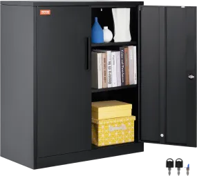 Vevor Metal Storage Cabinet 42" with Locking Magnetic Doors and 2 Adjustable Shelves New
