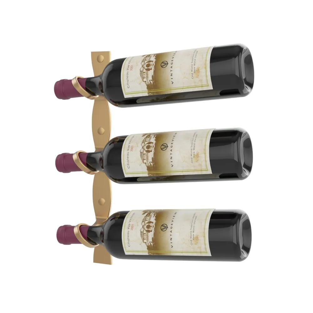 VintageView Helix Single 15 (minimalist wall mounted metal wine rack)
