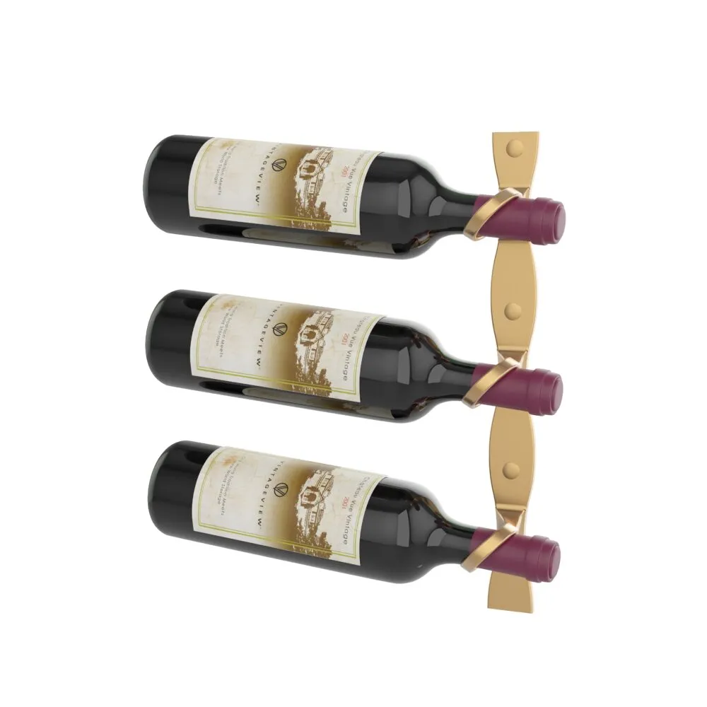 VintageView Helix Single 15 (minimalist wall mounted metal wine rack)