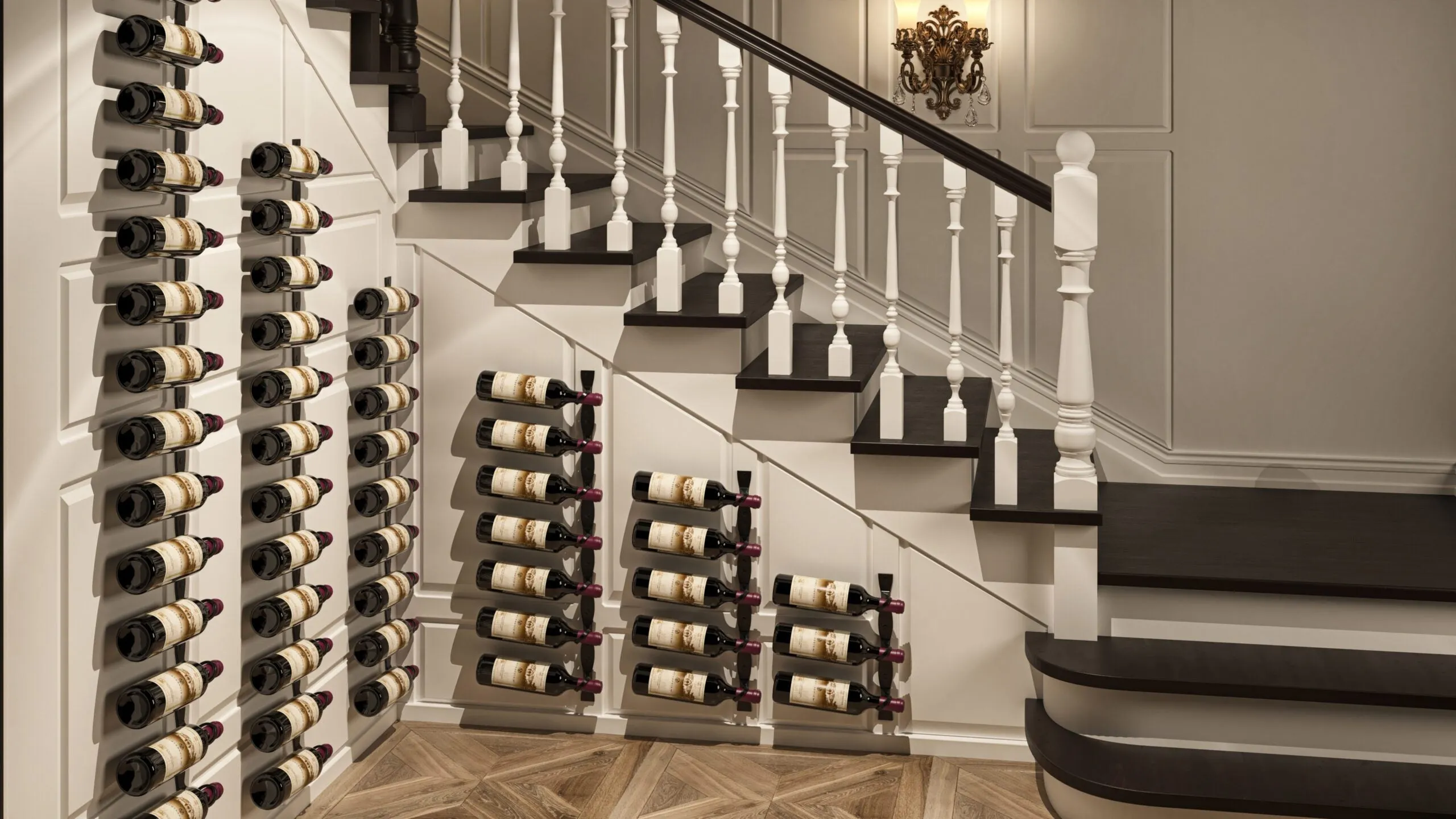 VintageView Helix Single 15 (minimalist wall mounted metal wine rack)