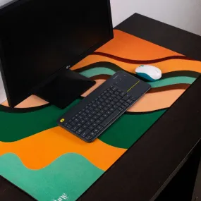 Whimsical Waves Extended Versatile Desk Mat