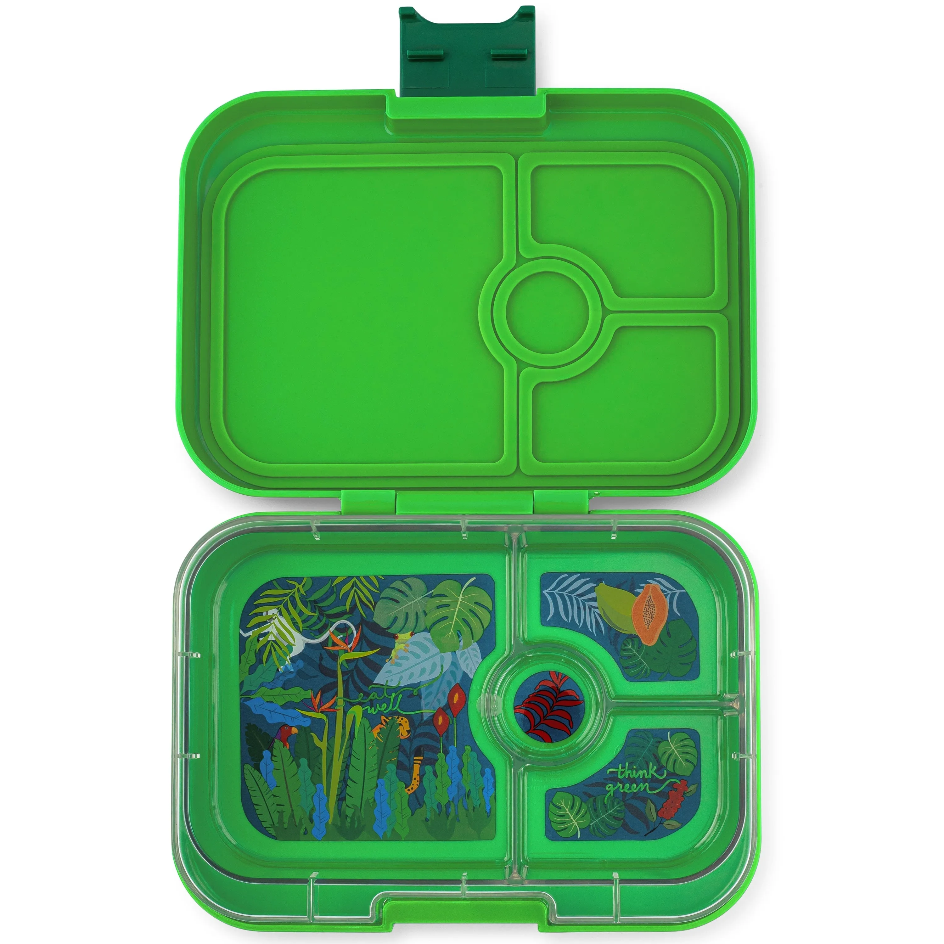 Yumbox Panino Leakproof Bento Box - 4 Compartment - Bamboo Green