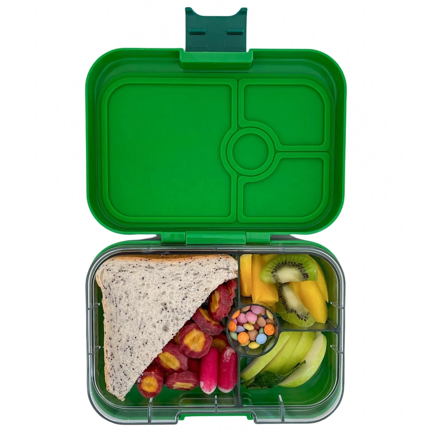 Yumbox Panino Leakproof Bento Box - 4 Compartment - Bamboo Green